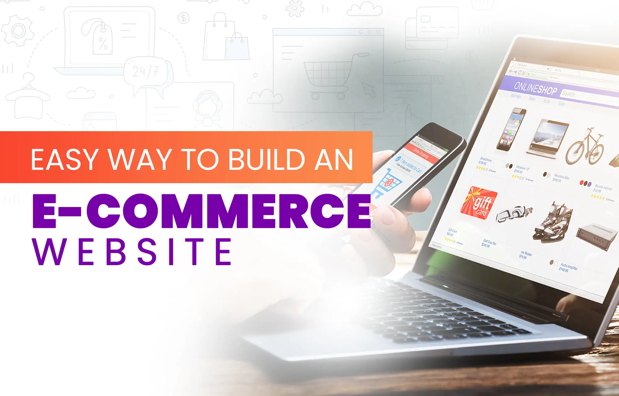 Easy way to build an ecommerce website